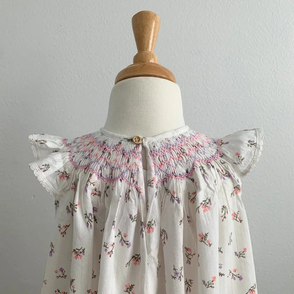 NWT - Pretty Girls Smocked Bishop Dress Floral Cute Spring & Summer Casual 2T - Picture 7 of 14